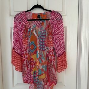 Colorful Geometric Women's Top